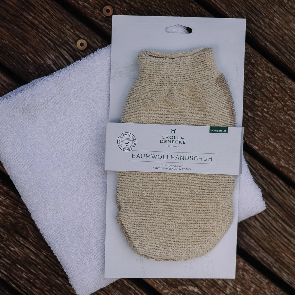 Organic Cotton Bath Scrub Glove - Croll and Denecke