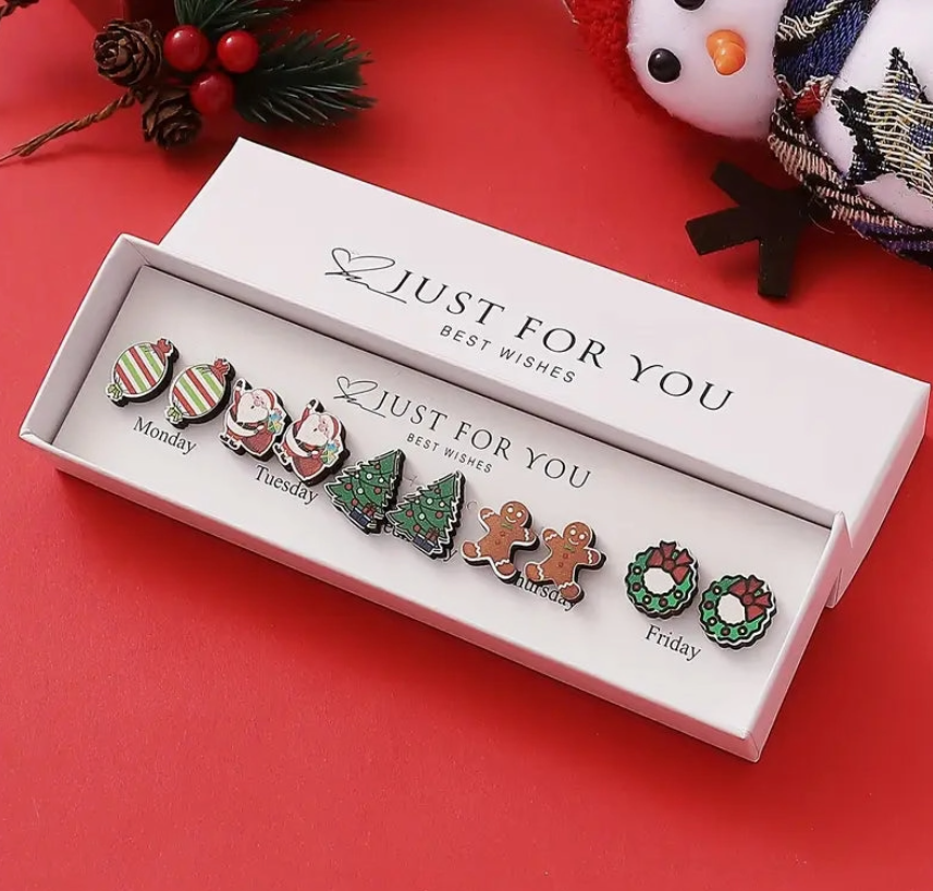 Just For You Christmas Earrings