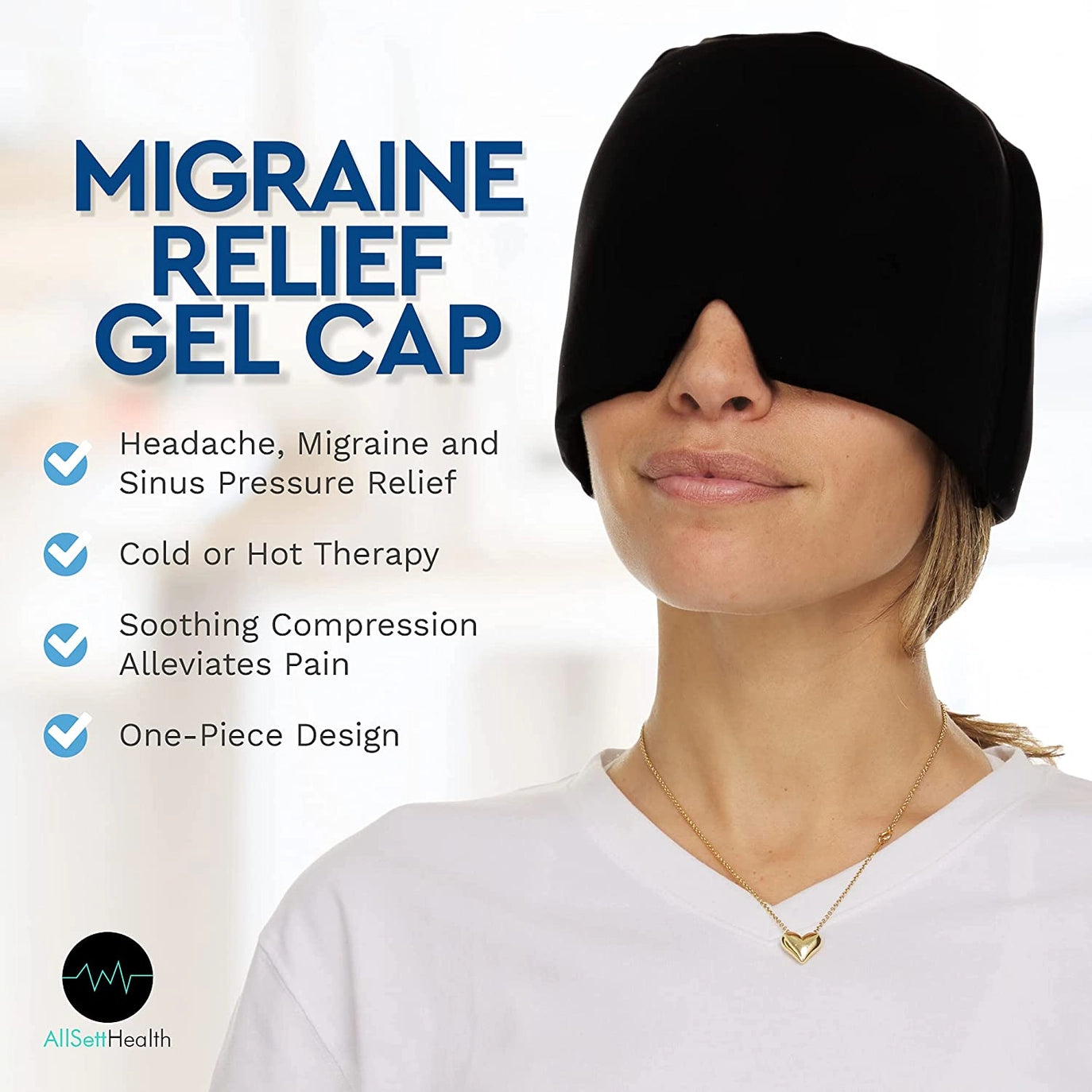 Migraine Relief Cap Ice Head Wrap Headache and Migraine Hat