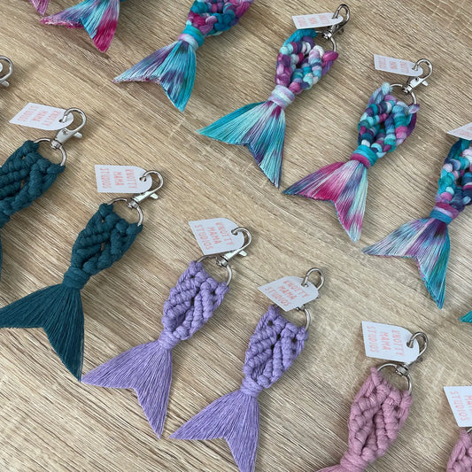 Macrame Keychain-Mermaid Style