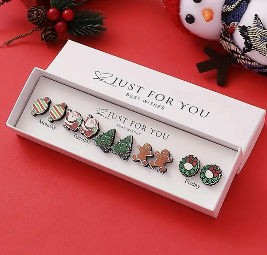 Just For You Christmas Earrings